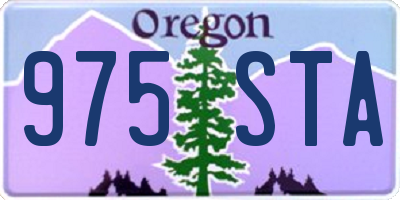 OR license plate 975STA