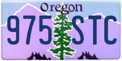 OR license plate 975STC