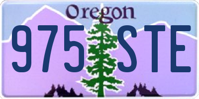 OR license plate 975STE