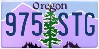 OR license plate 975STG