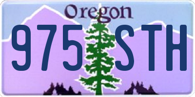 OR license plate 975STH