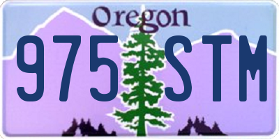 OR license plate 975STM