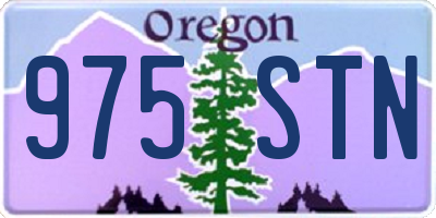 OR license plate 975STN