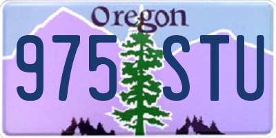 OR license plate 975STU