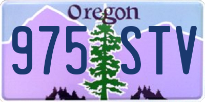 OR license plate 975STV