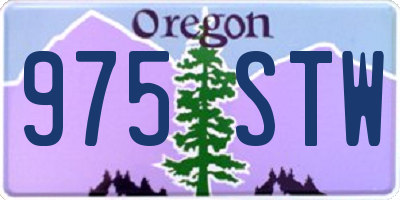OR license plate 975STW