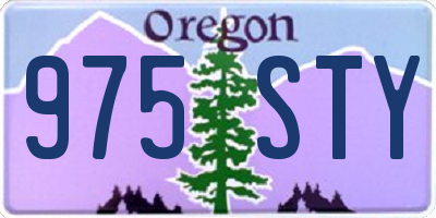 OR license plate 975STY