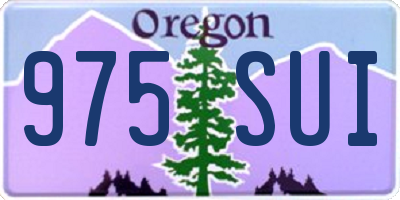 OR license plate 975SUI