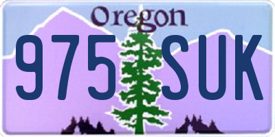 OR license plate 975SUK