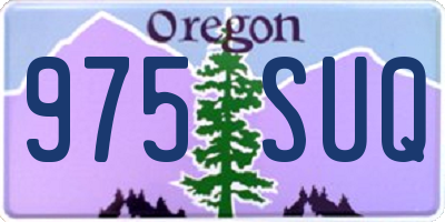 OR license plate 975SUQ