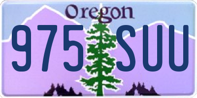 OR license plate 975SUU