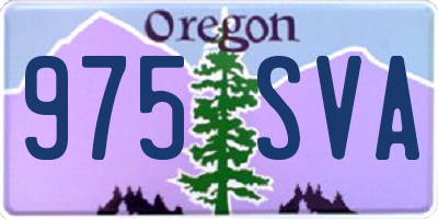 OR license plate 975SVA