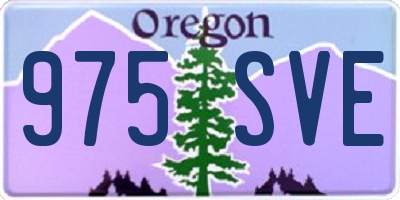OR license plate 975SVE