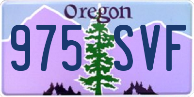 OR license plate 975SVF