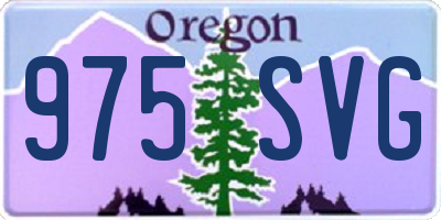 OR license plate 975SVG