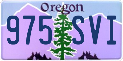 OR license plate 975SVI