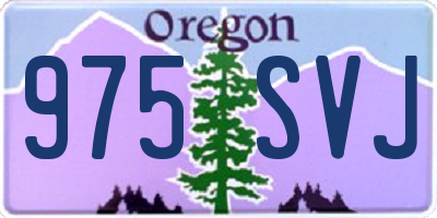 OR license plate 975SVJ