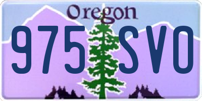 OR license plate 975SVO