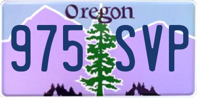 OR license plate 975SVP