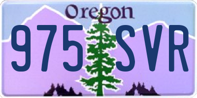 OR license plate 975SVR