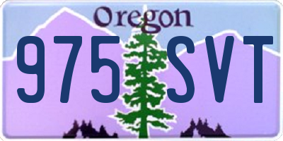 OR license plate 975SVT