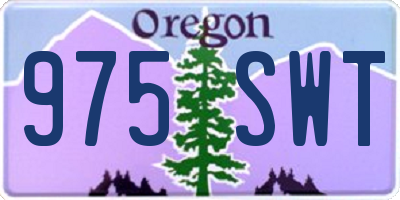 OR license plate 975SWT