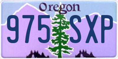 OR license plate 975SXP