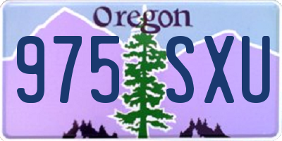 OR license plate 975SXU