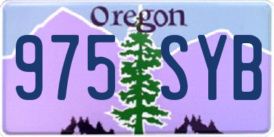 OR license plate 975SYB