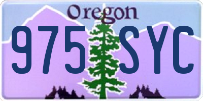 OR license plate 975SYC