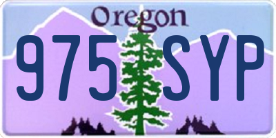 OR license plate 975SYP