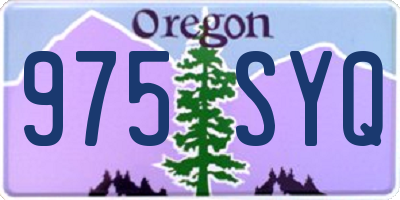 OR license plate 975SYQ