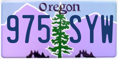 OR license plate 975SYW