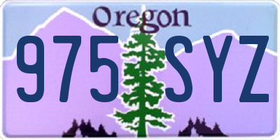 OR license plate 975SYZ