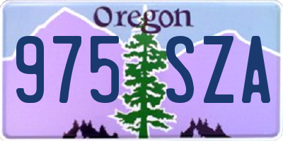 OR license plate 975SZA