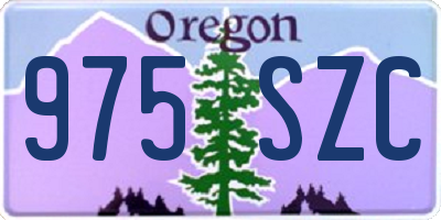 OR license plate 975SZC