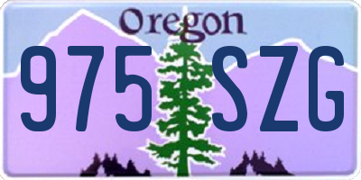 OR license plate 975SZG