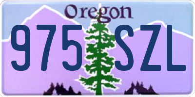 OR license plate 975SZL