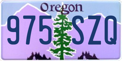 OR license plate 975SZQ