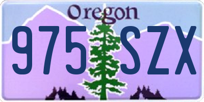 OR license plate 975SZX