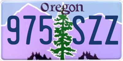 OR license plate 975SZZ