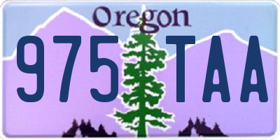 OR license plate 975TAA