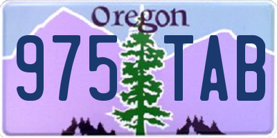 OR license plate 975TAB