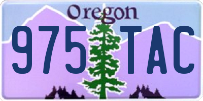 OR license plate 975TAC