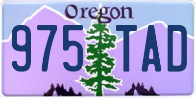 OR license plate 975TAD