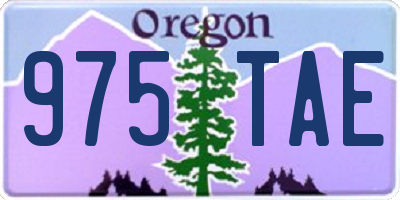OR license plate 975TAE