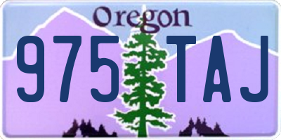 OR license plate 975TAJ