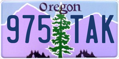 OR license plate 975TAK