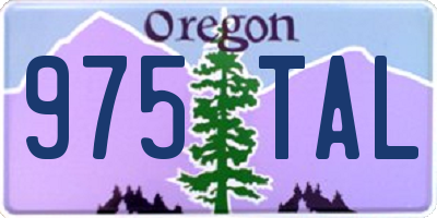 OR license plate 975TAL
