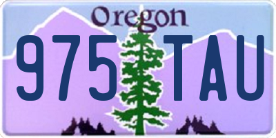 OR license plate 975TAU